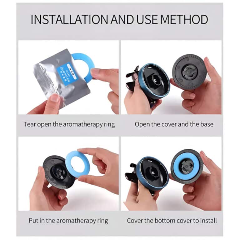 Solar Powered Speech Rocket Car Air Freshener ? Rotating Solar Fragrance Diffuser | Long-Lasting Aroma & Stylish Dashboard Decor (Speech Rocket) - Image 2