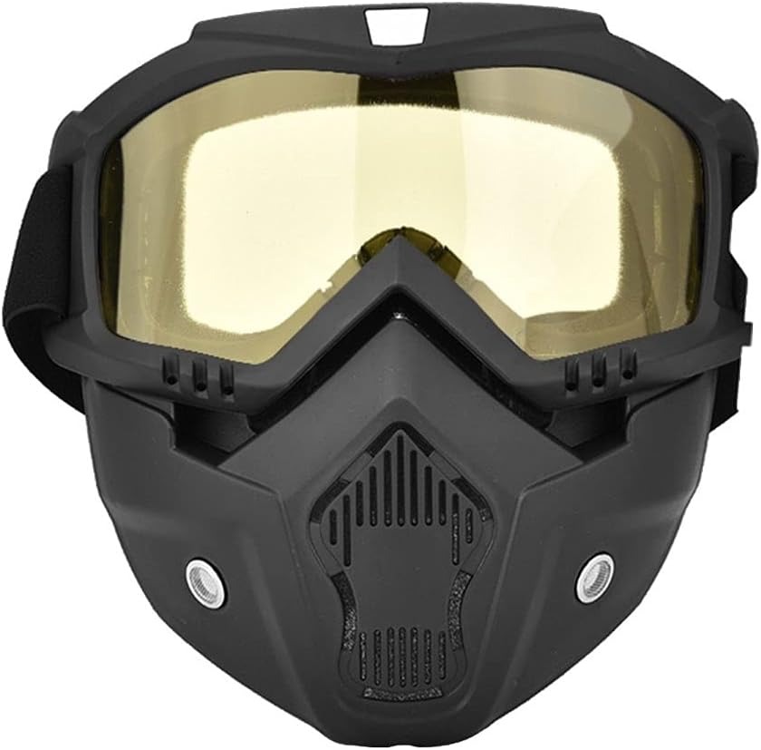 Snowboard Motorcycle Full Face Mask Shield Goggles Glasses - Image 5