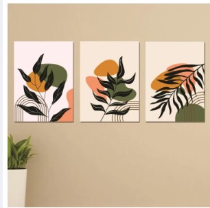 Set of 3 Wooden Photo Tile Frames ? Spiritual Wall Art Decor, 8?11 inches