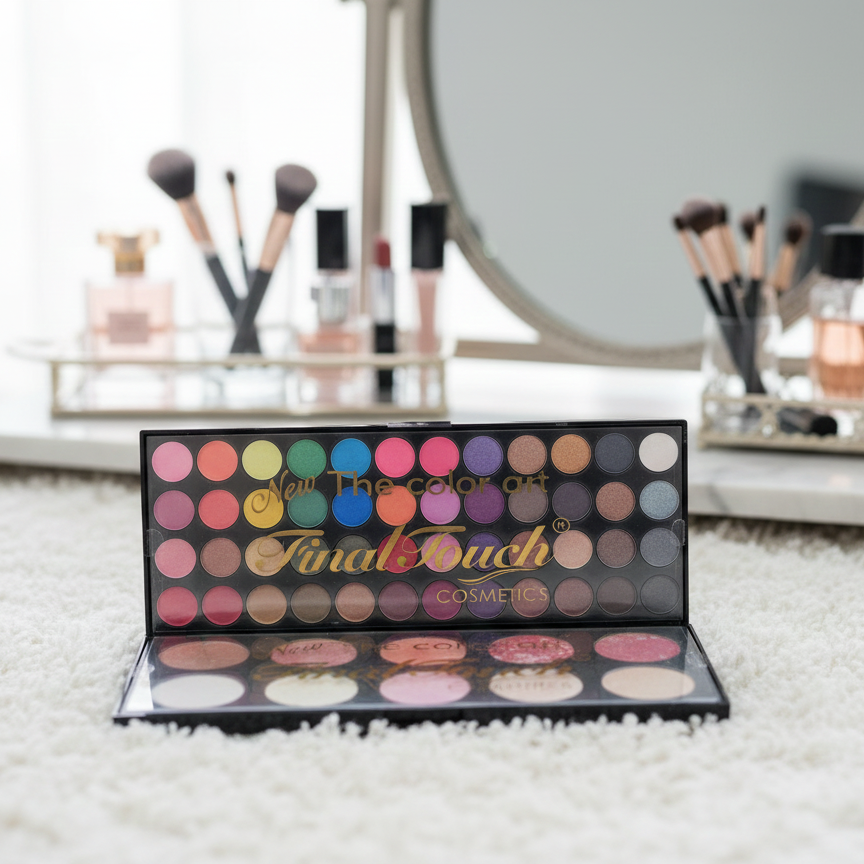 Final Touch Matte Palette | 48 Colors Eyeshadow, Blusher & Highlighter | Professional Makeup Kit - Image 2