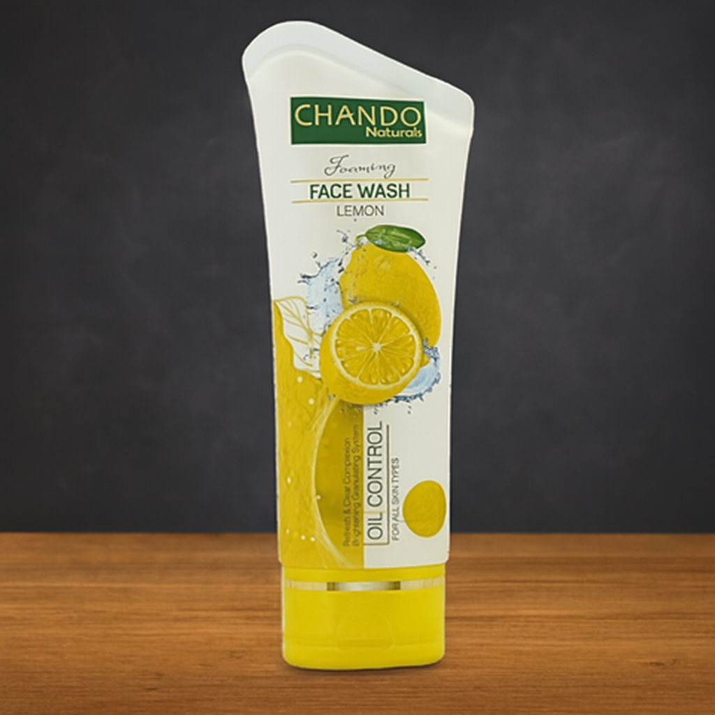 Chando Natural Foaming Face Wash Lemon ? Oil Control & Refreshing Cleanser for All Skin Types (100g) - Image 3