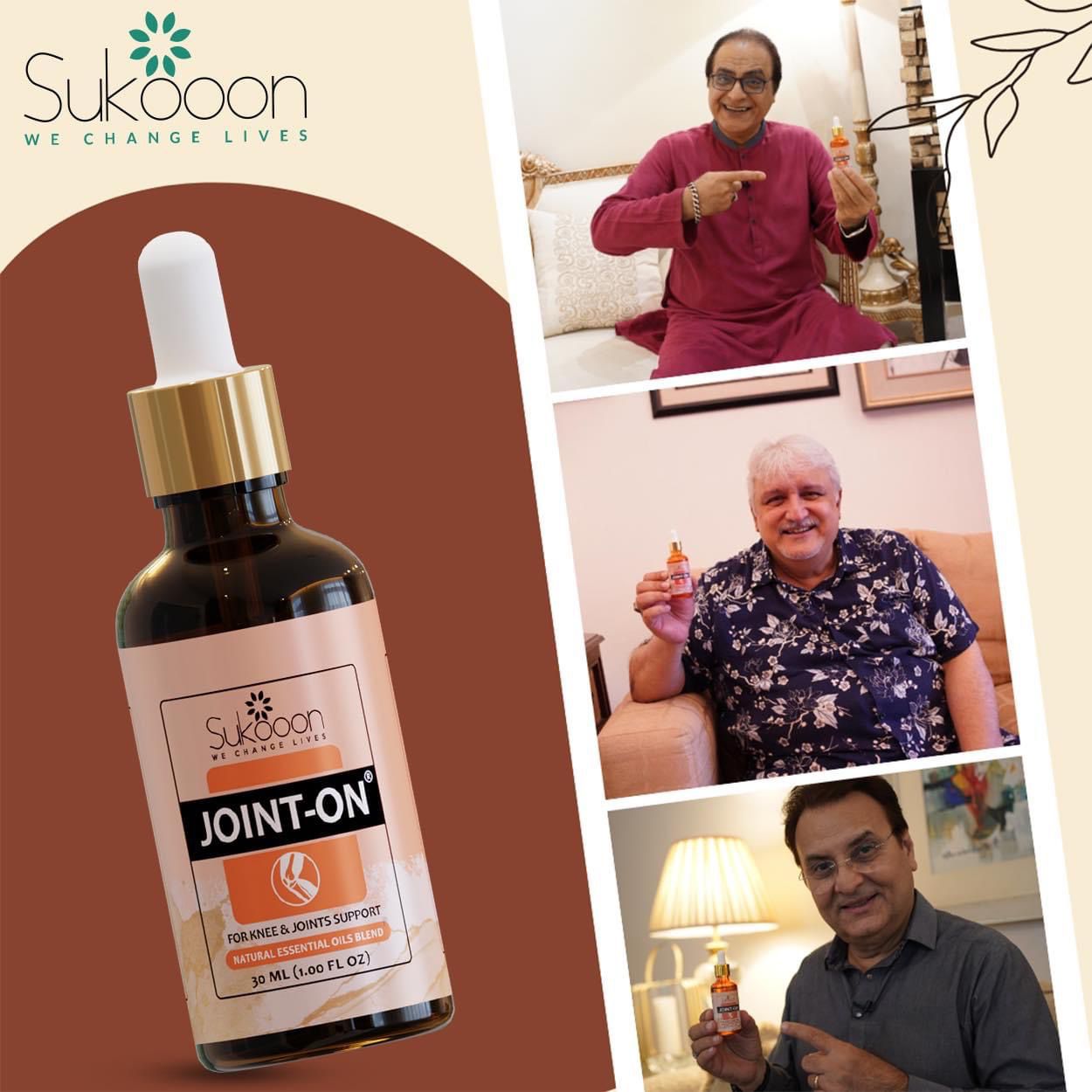 Sukoon Joint On Essential Oil Blend For Pain In Joints Back Pain Arthritis Pain Knee Pain Tennis Elbow Strains And Sprains - 30ML - Image 4