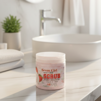 Seven Girl Whitening Scrub Strawberry Moisturise Care ? Big Size