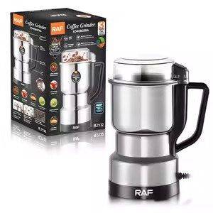 RAF Stainless Steel Electric Coffee Grinder ? High-Power Bean & Spice Blender for Home Use
