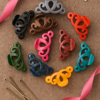 Large Plastic Hair Catchers ? 6-Piece Set for Girls, Multiple Colors