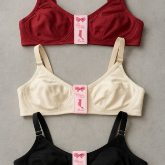 Jersey High Quality Soft Stuff Non-Padded Bra for Women ? Plain, Comfortable & Lightweight Everyday Wear Lingerie (Random Color, Sizes 32-42)