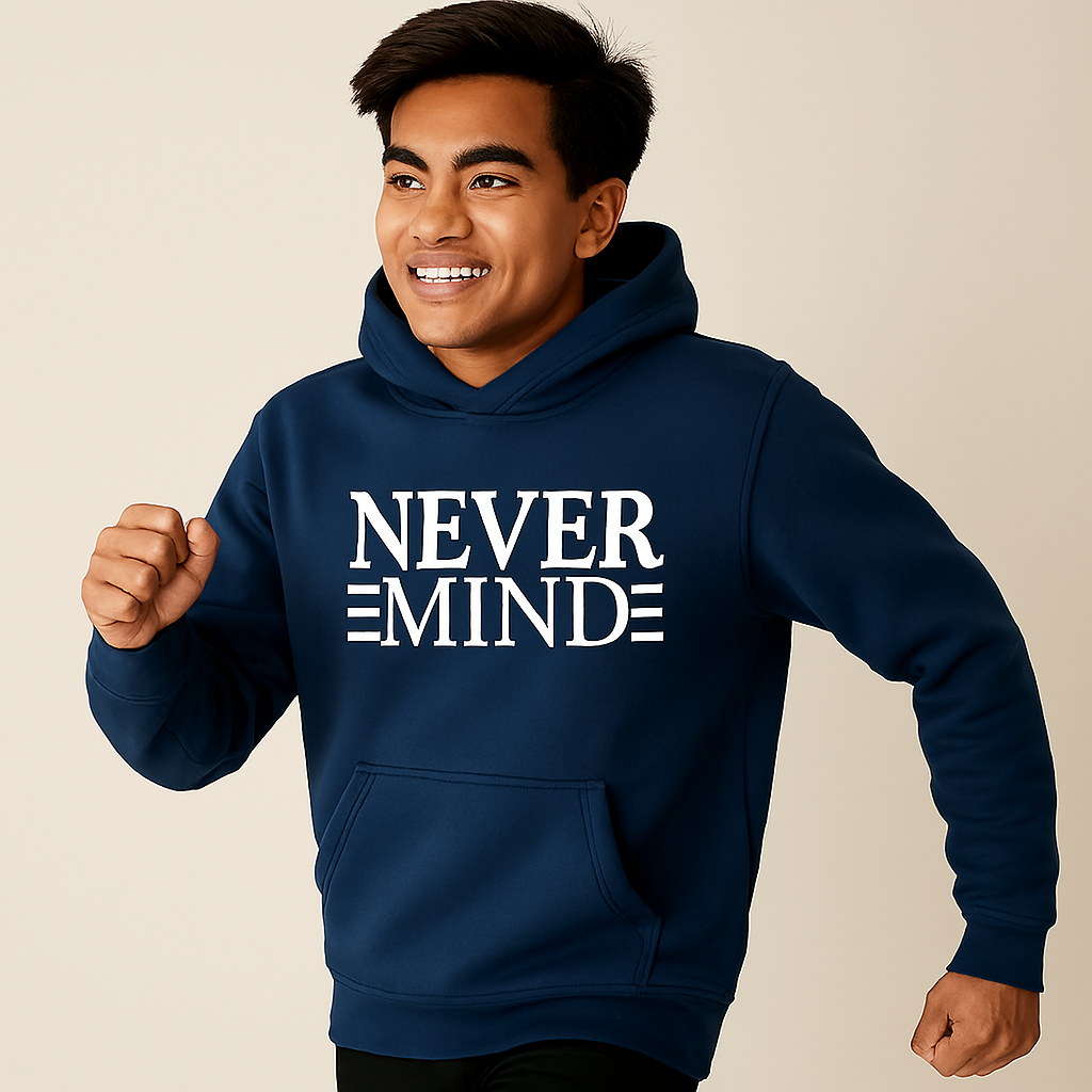Printed Hoodie for Men ? Never Mind Design, Soft Fabric, Fashionable & Casual Wear - Image 2