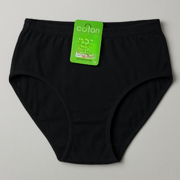 Malai Soft Fabric Underwear for Women ? High Quality, Comfortable & Lightweight Everyday Panty in Black, Sizes S, M, L