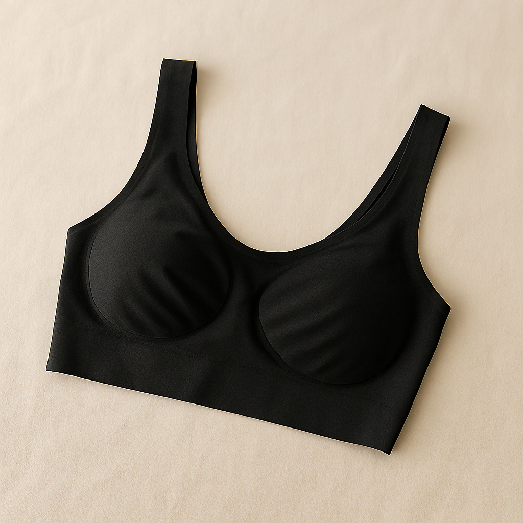 Ladies Air Bra ? Soft Jersey Fabric, Plain Non-Padded Design, Comfortable & Lightweight Everyday Wear Lingerie in Black Color (Stretchable Size) - Image 4