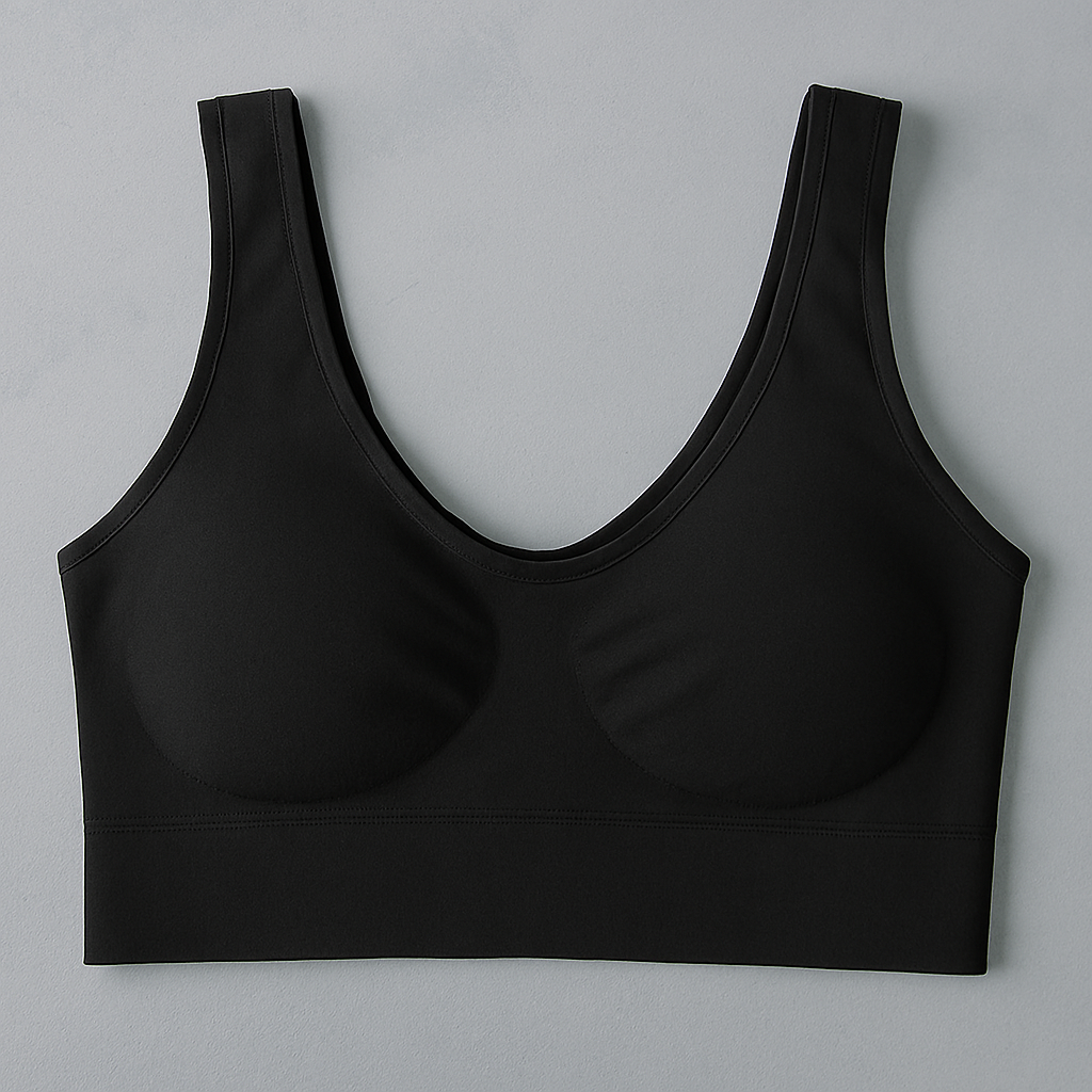 Ladies Air Bra ? Soft Jersey Fabric, Plain Non-Padded Design, Comfortable & Lightweight Everyday Wear Lingerie in Black Color (Stretchable Size) - Image 3