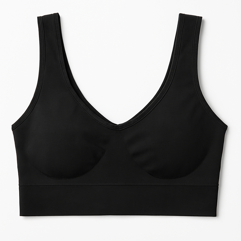 Ladies Air Bra ? Soft Jersey Fabric, Plain Non-Padded Design, Comfortable & Lightweight Everyday Wear Lingerie in Black Color (Stretchable Size) - Image 2