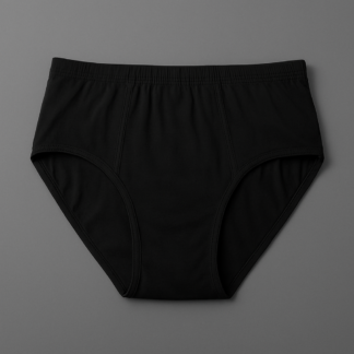 Jersey Plain Panty for Women ? High Quality Soft & Lightweight Fabric, Black (S, M, L)