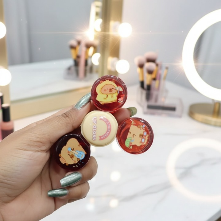 3 in 1 Spinner Lip Gloss/Tint ? Hydrating Liquid Lip Color, Glossy & Vibrant Finish, Multicolor Red Shades, Long-Lasting Shine & Moisturizing Formula