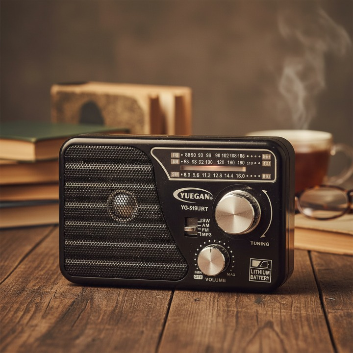 YUEGAN YG-518URT 3-Band Portable Radio with USB/TF MP3 Player, Aux Input, Flashlight & Rechargeable Battery ? AM/FM/SW