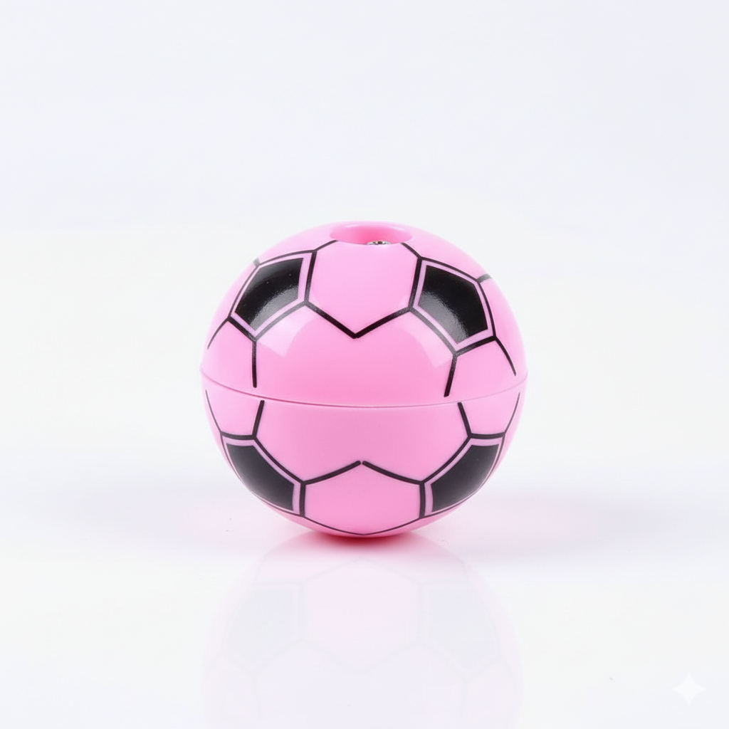 Football Shape Pencil Sharpener Set ? Pack of 12 | Fun & Durable Stationery for Kids, Students, and Office Use | Compact & Easy to Use Sharpeners (Random Color) - Image 4