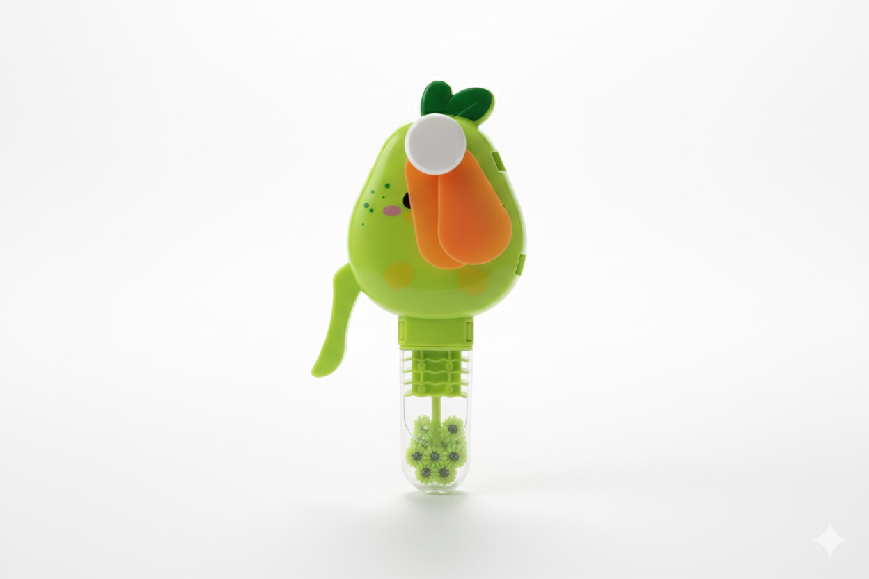 Handheld Fruit Shape Toy Fan for Kids ? Cute Cartoon Design, Safe Soft Blades, Portable Mini Fan for Summer Play & Cooling (Random Design) - Image 5