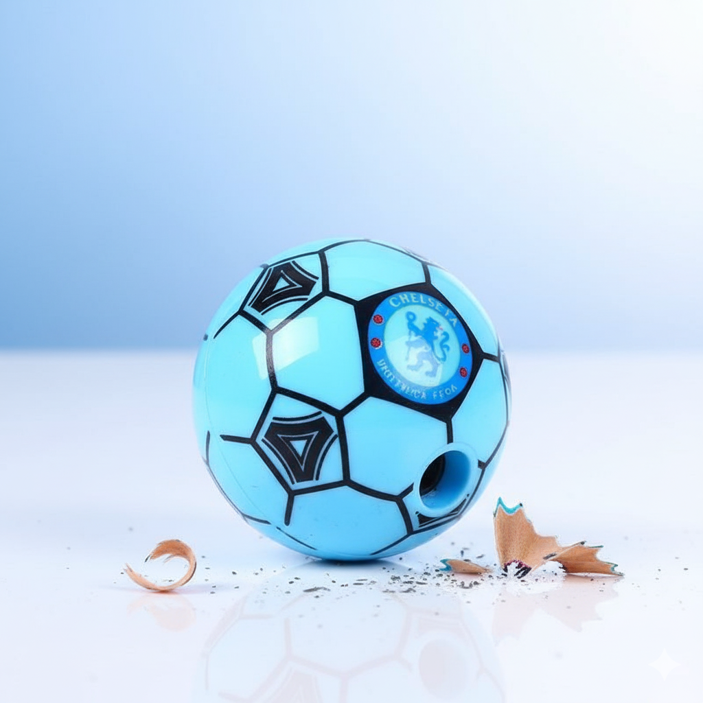 Football Shape Pencil Sharpener Set ? Pack of 12 | Fun & Durable Stationery for Kids, Students, and Office Use | Compact & Easy to Use Sharpeners (Random Color) - Image 3