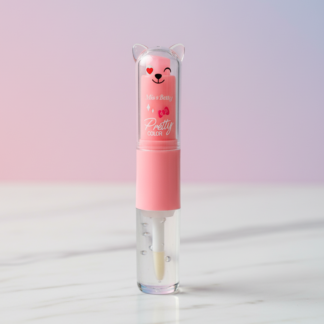 2 in 1 Cute Lip Balm + Lip Oil ? Moisturizing, Glossy & Nourishing Lip Care | Available in Yellow, Red, Pink, Dark Pink, Purple & Sky Blue