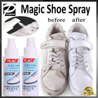 PLAC White Shoe Polish Spray ? Magic Instant Cleaner for White Shoes (250ml)
