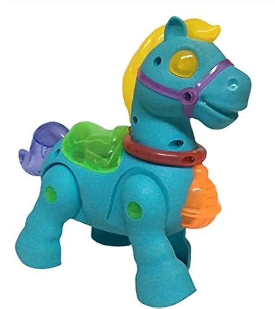 Musical Walking Moving Pony Horse with Light & Sound Battery Operated Toy for Toddlers Kids for Multi Colour - Image 3