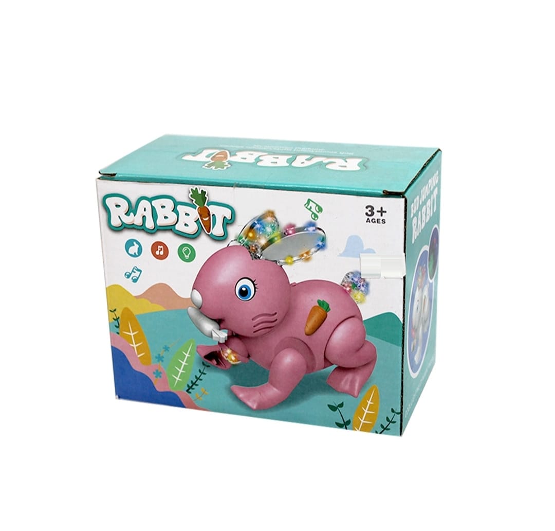 Electric Rabbit Toy for Kids ? Light & Sound, Educational & Musical Play