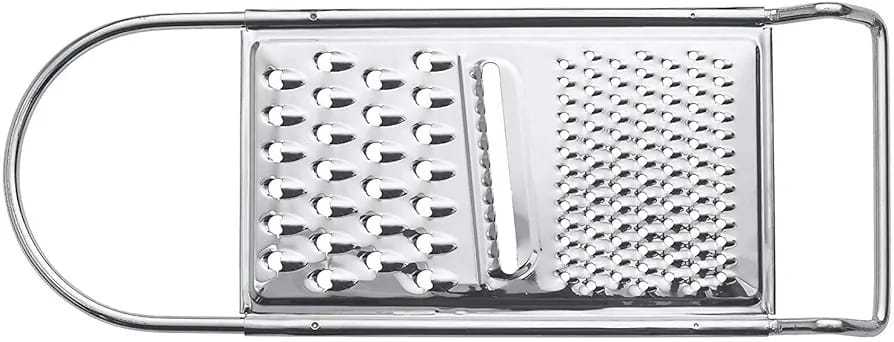 Stainless Steel Flat Grater with Sharp Teeth ? Multi-Purpose Kitchen Peeler & Slicer for Fruits, Vegetables, Cheese, Citrus Zesting, Food Prep, Durable & Easy to Clean Tool - Image 2