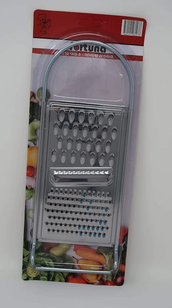 Stainless Steel Flat Grater with Sharp Teeth ? Multi-Purpose Kitchen Peeler & Slicer for Fruits, Vegetables, Cheese, Citrus Zesting, Food Prep, Durable & Easy to Clean Tool - Image 4