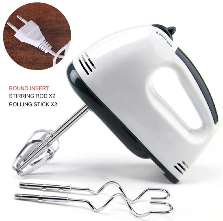 Electric Hand Mixer Beater Machine for Cake, Eggs & Baking - Handheld Egg Beater, Cake Mixer & Small Electric Mixer - Image 4