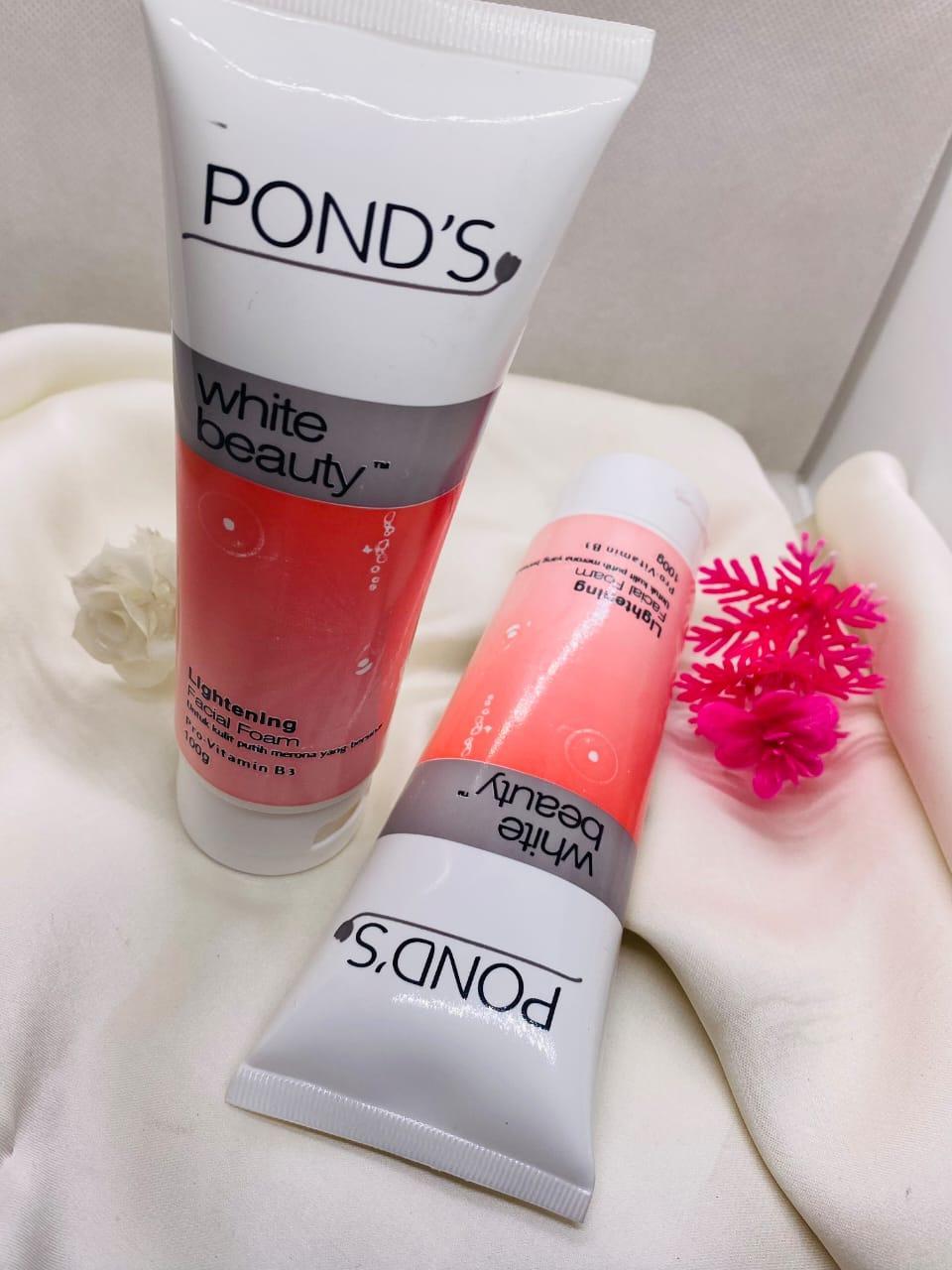 Pond?s White Beauty Face Wash ? 150g Brightening Daily Cleanser for Radiant Skin | Gentle Liquid Formula - Image 3