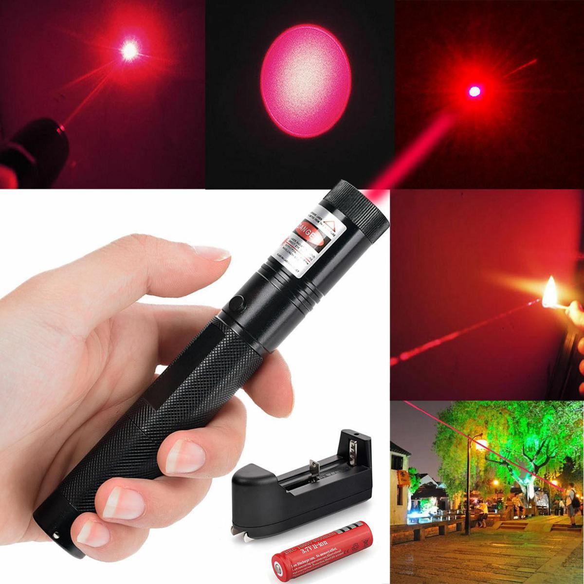 Laser 303 High Power Red Laser Pointer ? Long Range Beam with Key Lock, Rechargeable 18650 Battery & Charger, Durable Aluminum Alloy Body - Image 2