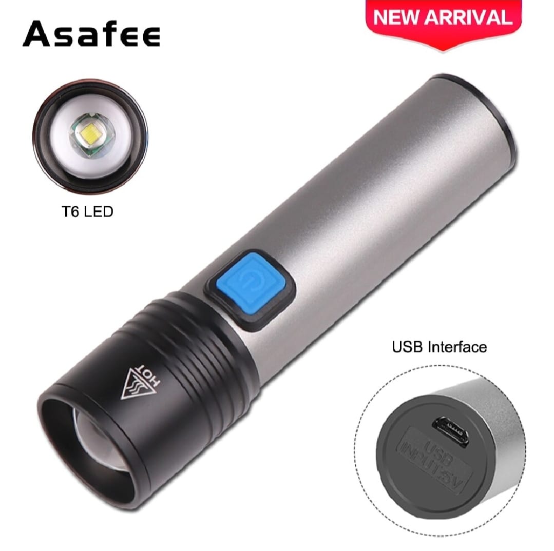 K31 USB Rechargeable LED Flash Light Flashlight - Image 3