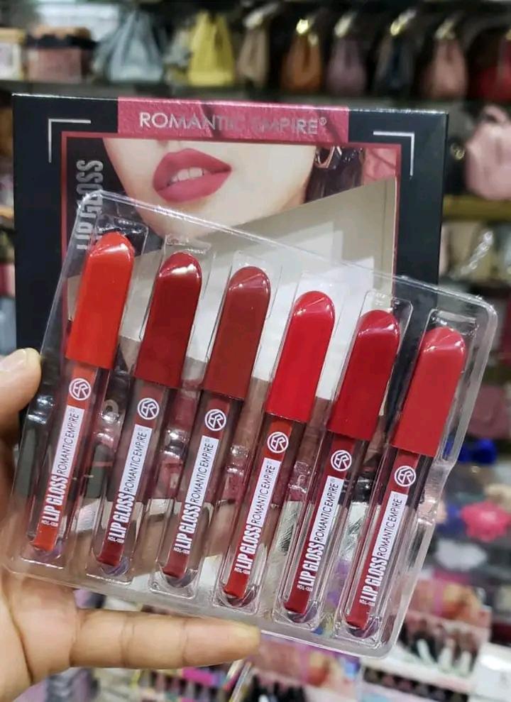 Romantic Empire Matte Lipgloss Set of 6 ? High Pigment, Long-Lasting Liquid Lip Gloss | Shades of Red Collection - Image 3