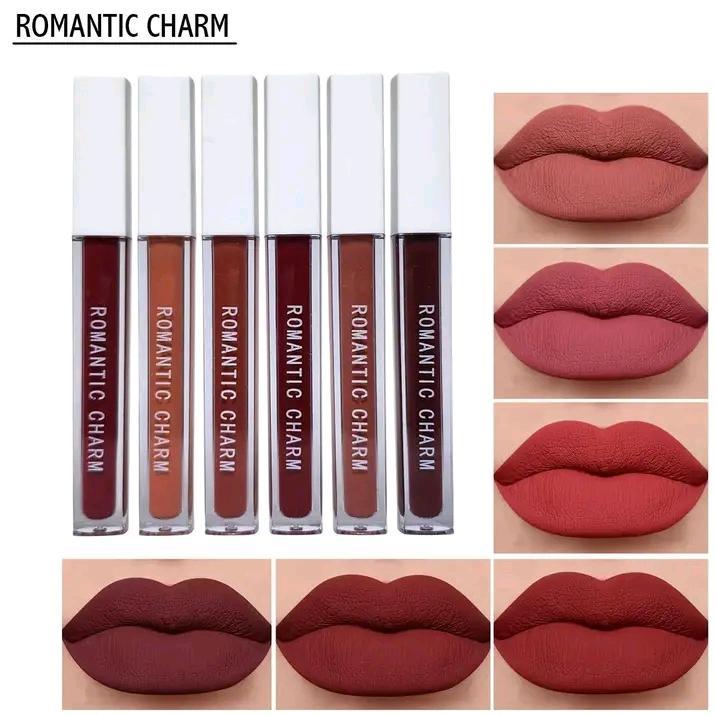 Romantic Empire Matte Lipgloss Set of 6 ? High Pigment, Long-Lasting Liquid Lip Gloss | Shades of Red Collection - Image 4