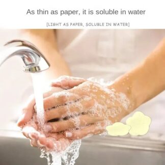 Pack of 2 Portable Disposable Soap Tablets ? 50 Sheets per Box, Travel-Friendly Soap Paper (Random Color)