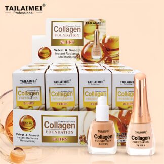 24 Hrs Flawless Finish Collagen Foundation ? Long-Lasting Creamy Formula for Smooth, Radiant & Even Skin Tone, 35ml