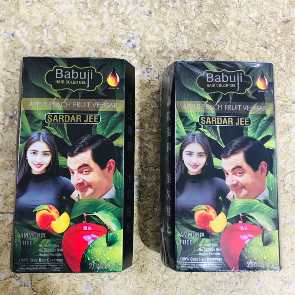 Babu Ji Hair Color Providing Confidence In Every Shade Long Lasting Color Natural Shine - 250ML x 2 - Image 4