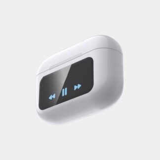 A9 Pro Smart Screen Wireless Earbuds ? ANC & ENC Noise Cancelling, Bluetooth 5.4, Touch Control Display Case, Hi-Fi Sound & 36H Playtime ( white colour )