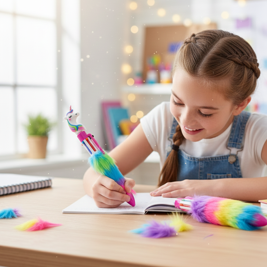 6 In 1 Pen Multi Functional Design Smooth Writing Durable Build Comfortable Grip Stylish Look Perfect For Office School And Daily Use (Random Color) - Image 2