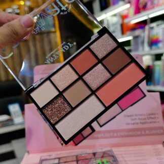 ANYLADY Captivate Professional Makeup Palette - 9-Shade Eyeshadow & Blusher Kit with High-Pigment Matte, Shimmer & Glitter Finishes