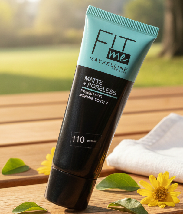 Maybelline Fit Me Matte + Poreless Liquid Foundation ? Shade 110 Porcelain | Lightweight, Oil-Control, Pore-Refining, Non-Comedogenic, 40ml - Image 2