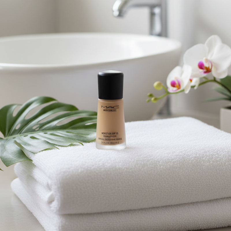 MAC Mineralize Moisture SPF 15 Foundation ? NC15 | Hydrating, Natural Satin Finish - Image 3