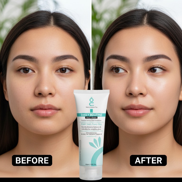 Daily Routine Face Wash gently cleanses, hydrates, and refreshes the skin with a natural blend (120ml) - Image 3