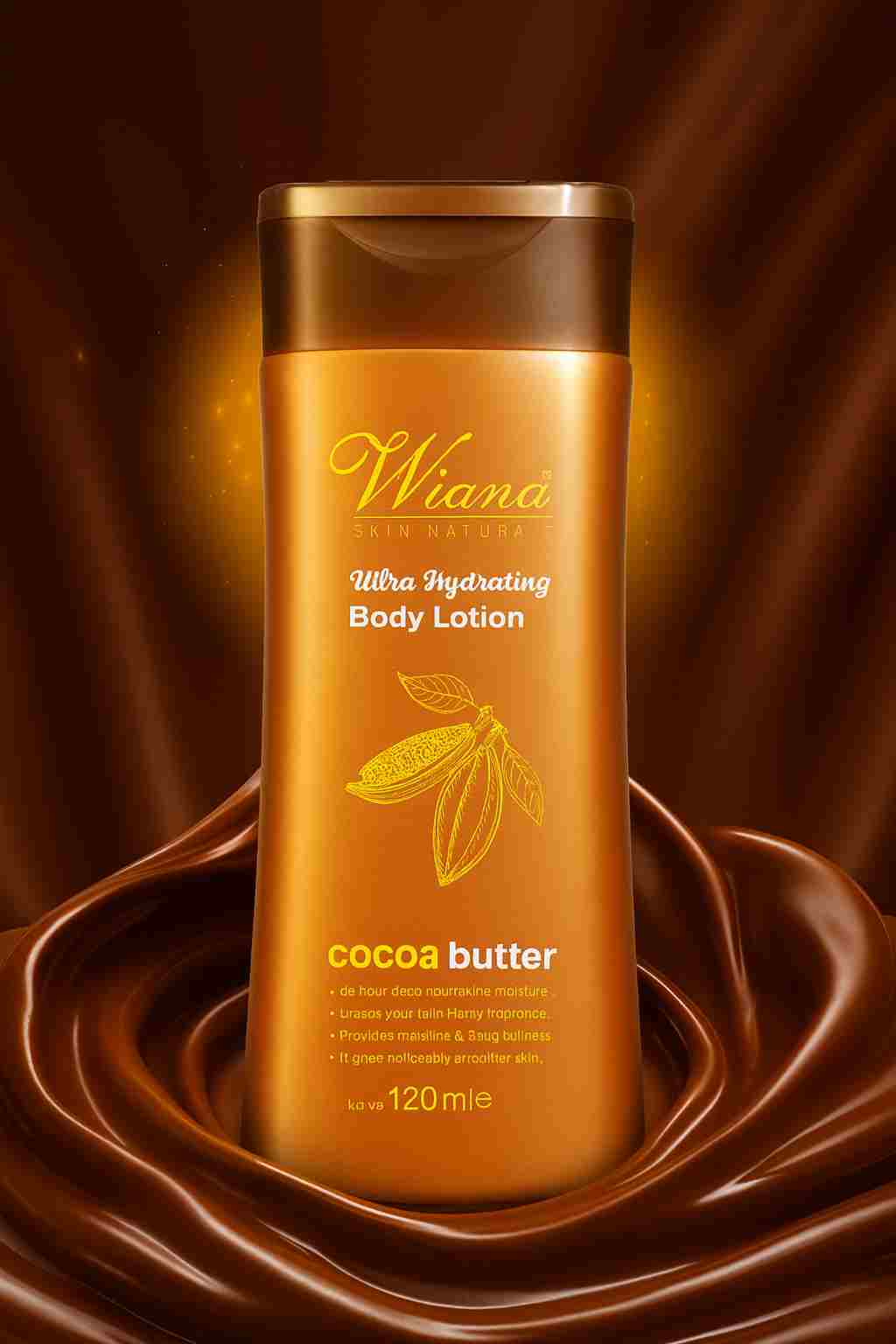 Wiana Cocoa Butter Body Lotion | Deep Moisturizing & Nourishing Cream for Soft, Smooth, Glowing Skin ? 400ml - Image 2