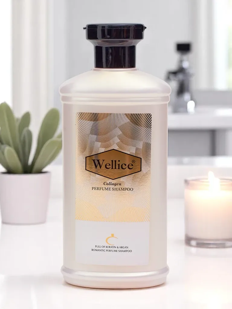 Wellice Collagen Perfume Shampoo ? Strengthening Formula with Long-Lasting Fragrance for Smooth & Shiny Hair - Image 3