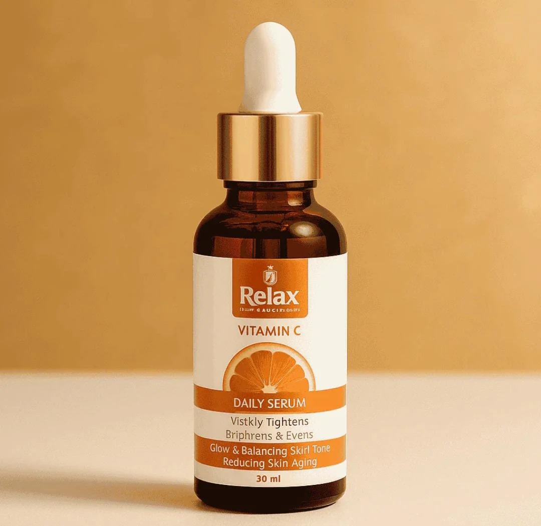Relax Vitamin C Daily Face Serum ? Brightening, Anti-Aging & Hydrating Formula for Healthy Radiant Skin (30ml) - Image 2