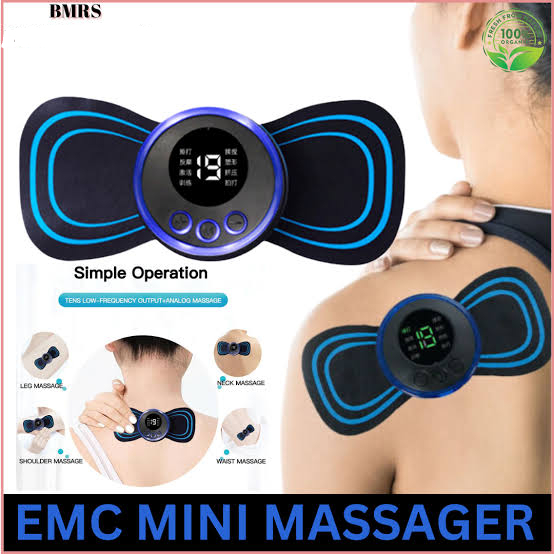 Ems Butterfly Portable Neck Massager | Best Quality Ems Butterfly Massager ? Rechargeable Massager ? Ms Foot Massager Pad Improve Blood Circulation