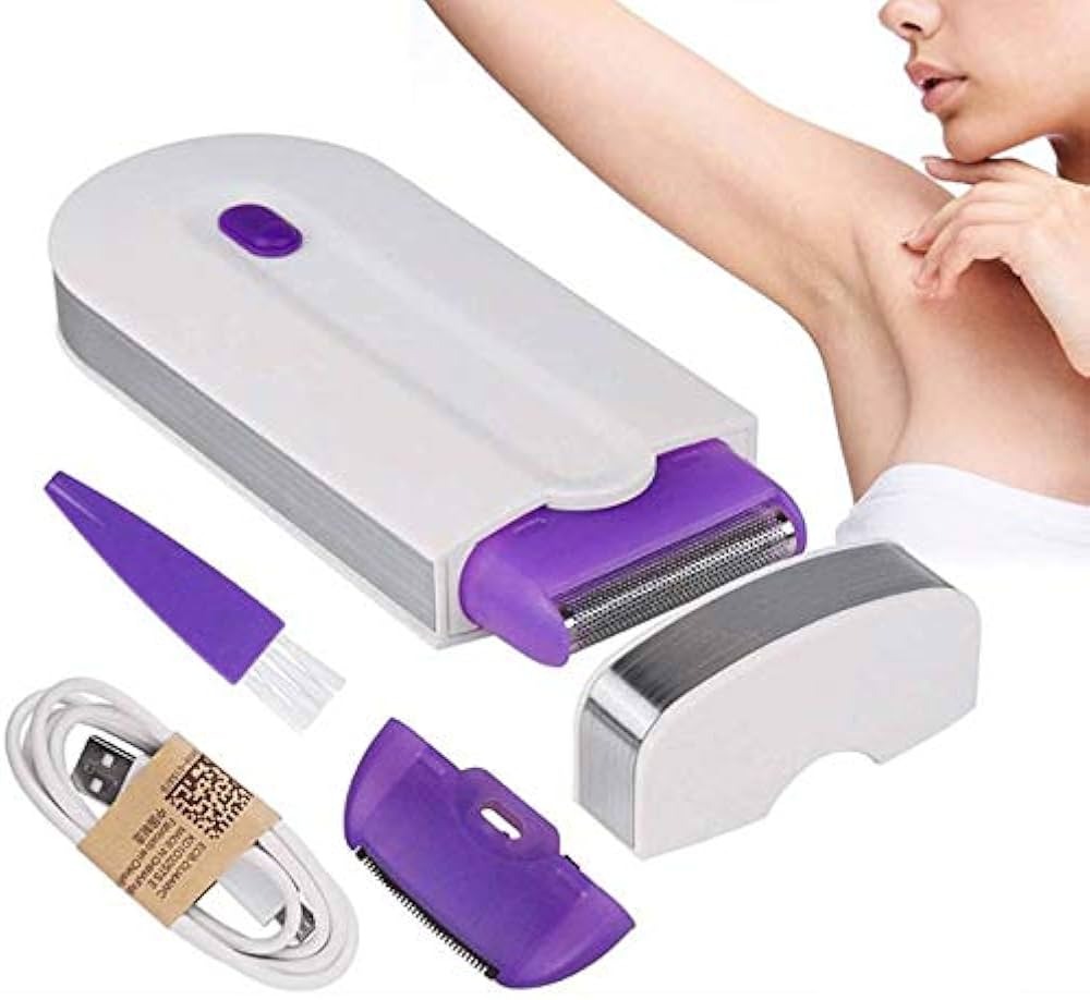 Portable Rechargeable Yes Hair Remover, Painless Epilator Shaver for Women, Featuring USB Charging, Underarm/Body Hair Removal - Image 3