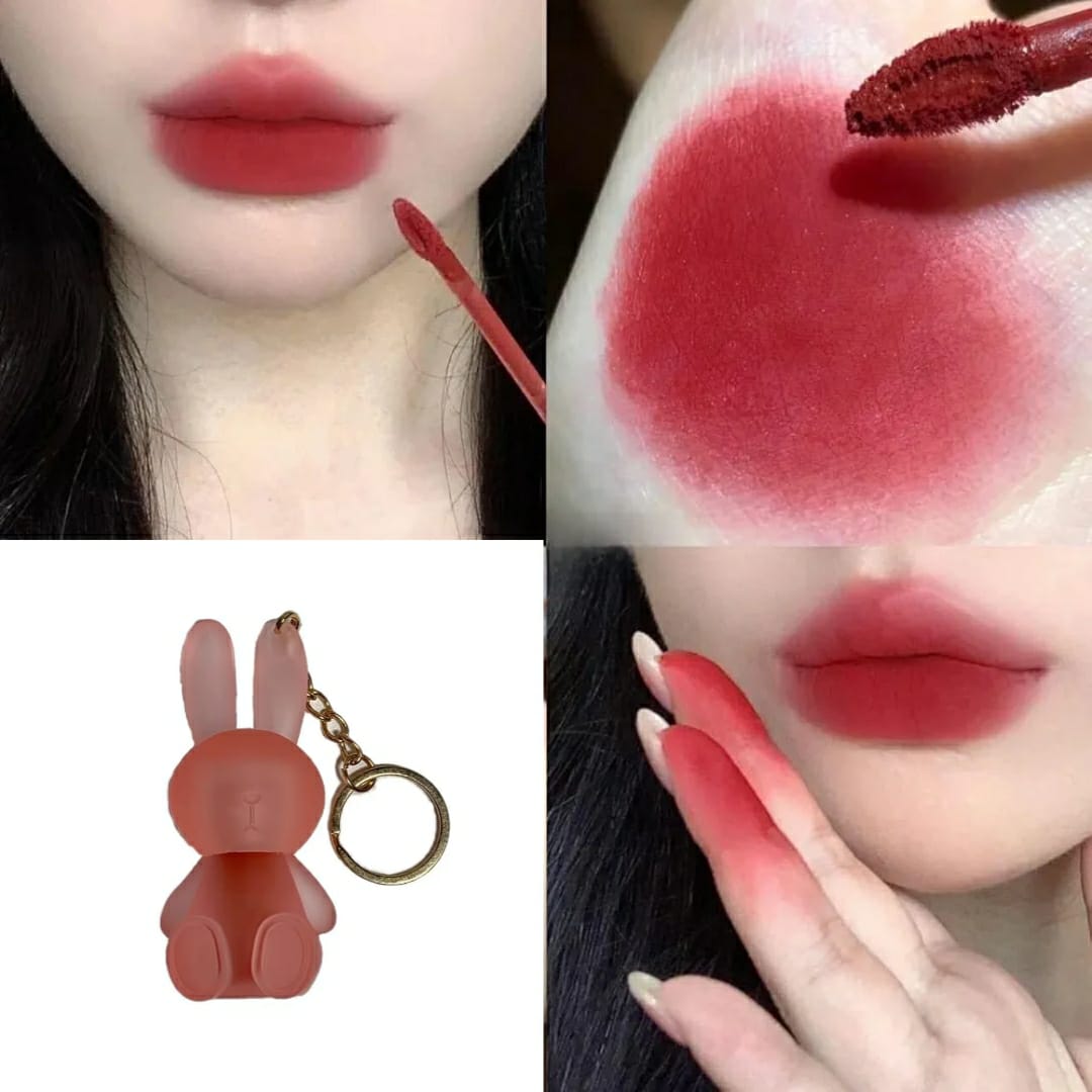 Cute Rabbit Keychain Lipgloss ? Adorable, Portable & Hydrating Lip Care with Glossy Shine (Pack of 3) - Image 2