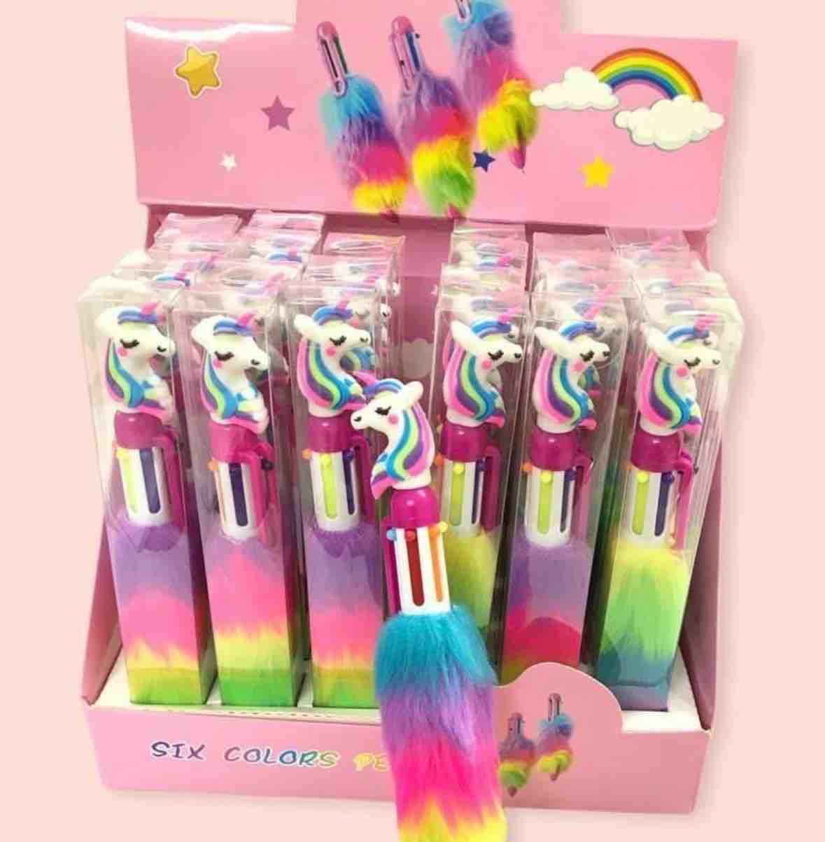 6 In 1 Pen Multi Functional Design Smooth Writing Durable Build Comfortable Grip Stylish Look Perfect For Office School And Daily Use (Random Color) - Image 3