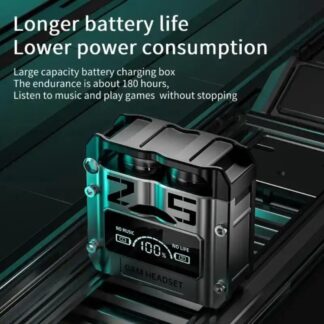 M25 Gaming Wireless Earbuds - TWS Bluetooth 5.3 Headphones, Magnetic Hatch Cover, 100% LED Display, Low Latency Stereo Sound, Built-in Mic